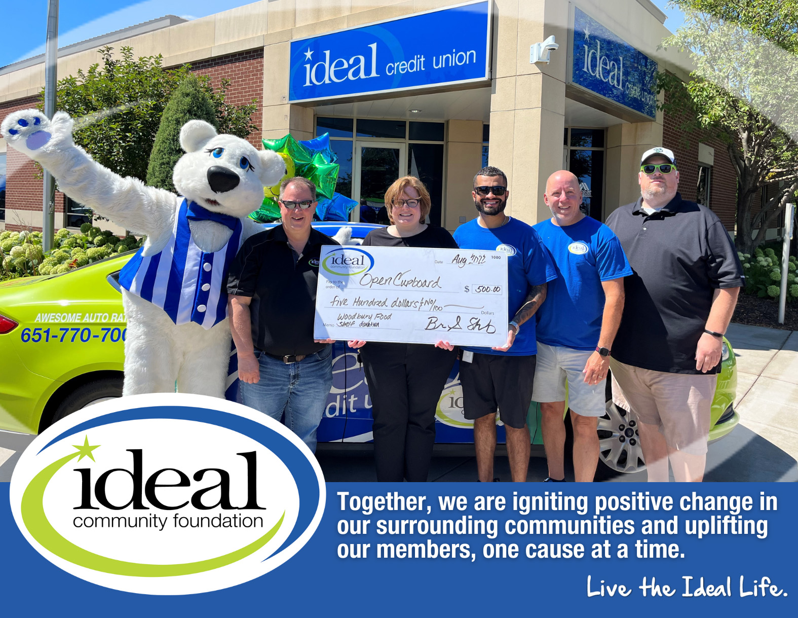 Ideal Credit Union Celebrates Members and Community with Special Events, Charitable Donations and Prizes in August