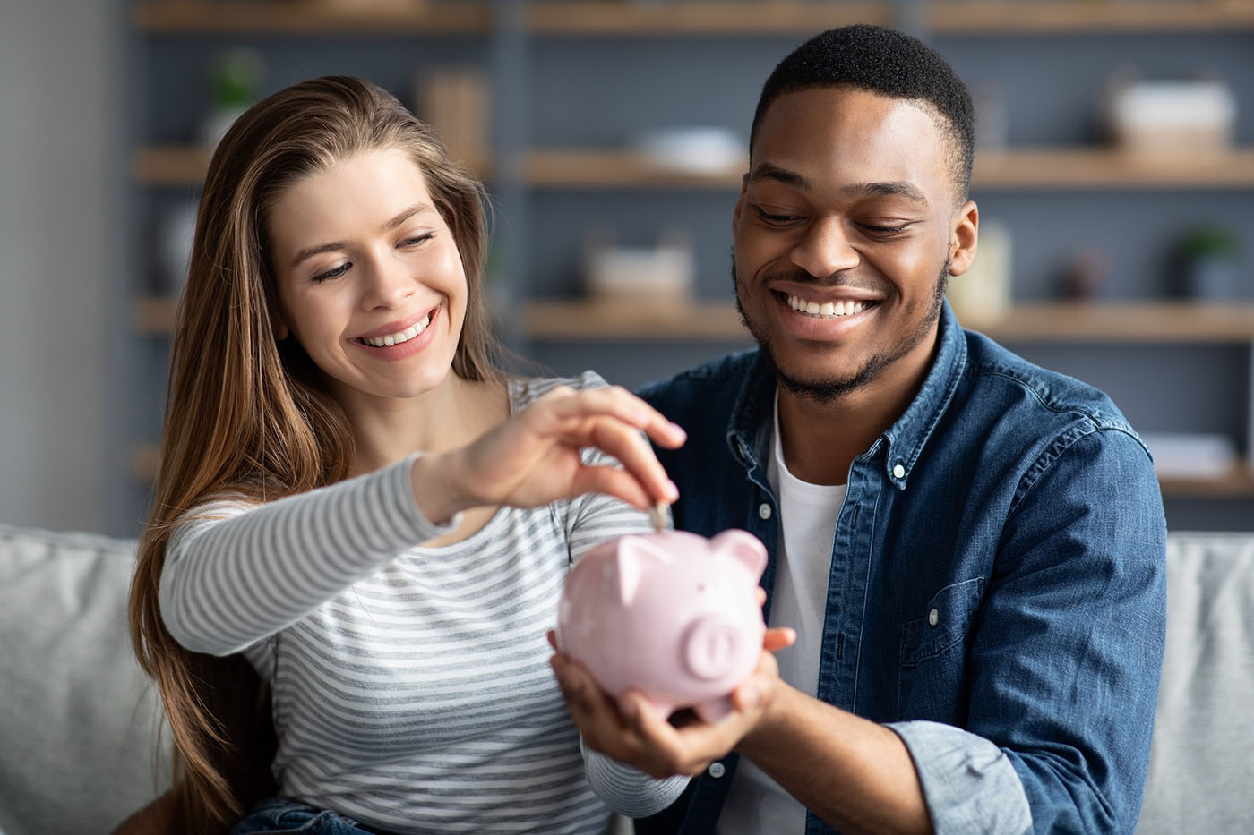Couple saving for down payment