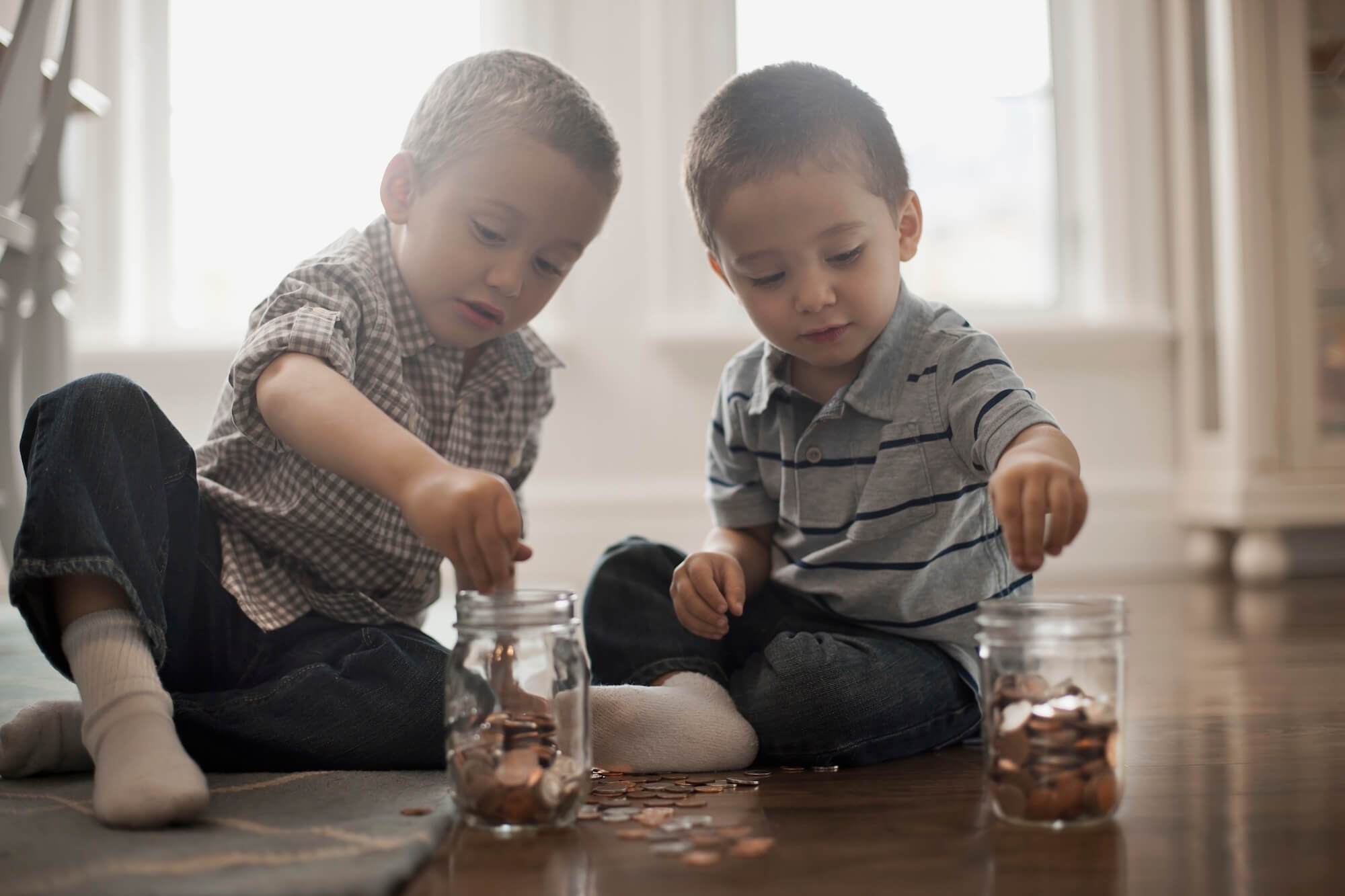 Children learning money habits