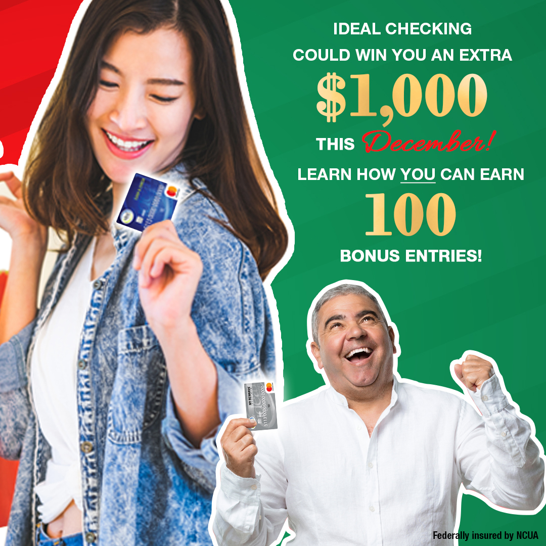 Happy man and woman excited about $1,000 Holiday Giveaway 