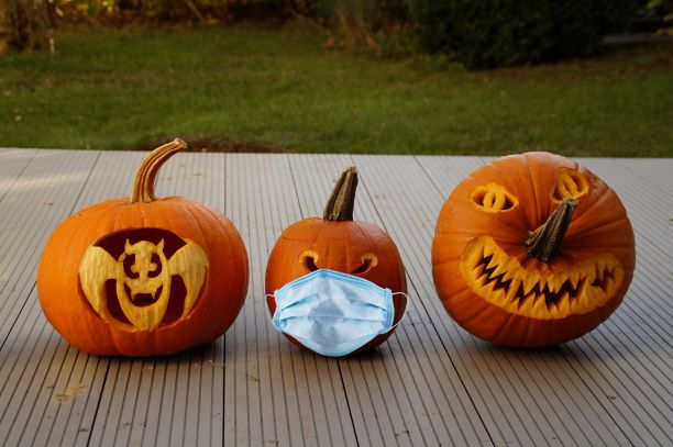 Halloween carved pumpkins
