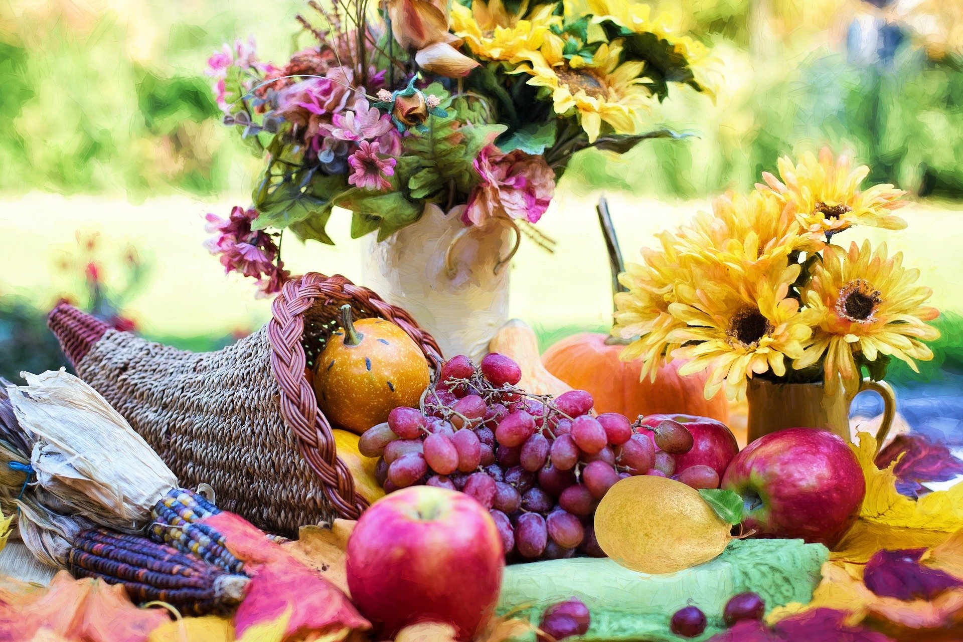 Thanksgiving cornucopia