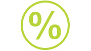percentage sign icon
