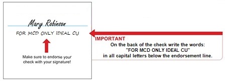 mcd endorsement example back