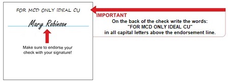 mcd endorsement example back