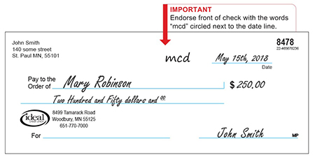 check deposit mobile front endorsement example only write union mcd credit line ideal