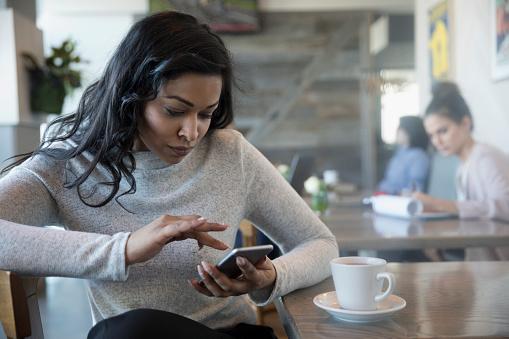 Young woman on cell phone